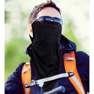 Balaclavas Face Scarf Ear Loops Bandana Sun UV Protection Neck Gaiter for Men and Women - Black - CG19972AUUE $16.20