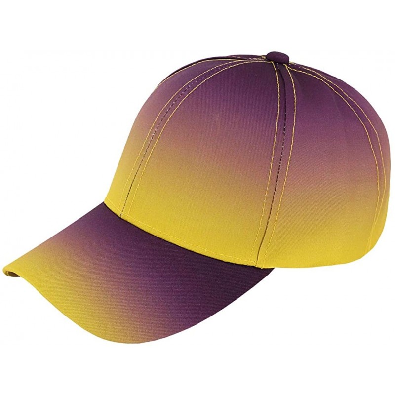 Skullies & Beanies Multicolored Baseball Cap Adjustable Ponytail Hat Breathable Pnybon Cap for Women and Men - Purple - CD198...