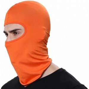 Balaclavas Ski Mask Balaclava Hood Skullies Beanies Outdoor Sports Cycling Hat - Orange - CF1858T7HS0 $10.08