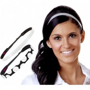 Headbands Adjustable Non Slip Smooth Glitter & Sports Headbands for Girls & Teens Multi Packs - CT189ZA5WTU $10.78