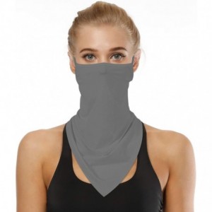 Balaclavas Seamless Triangle Bandana Motorcycle - Gray - CI199AZIAHT $11.25