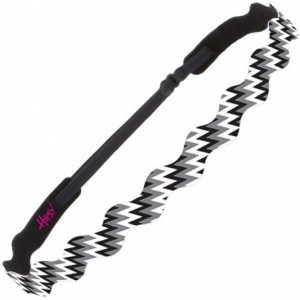 Headbands Women's Adjustable NO SLIP Zigzag Wave Headband - Black & Grey - CF122QQUZQ1 $14.61
