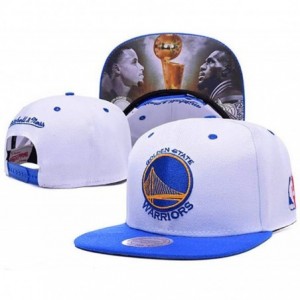 Baseball Caps Unisex Adjustable Fashion Leisure Baseball Hat-Golden State Warriors Cap - White Print - CF1805W50SG $11.90