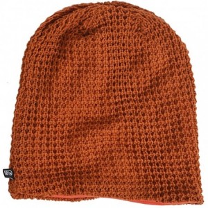 Skullies & Beanies Mens Slouchy Long Oversized Beanie Knit Cap for Summer Winter B08 - Rust - CB12M0HUBIX $15.78
