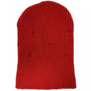 Skullies & Beanies Trendy Warm Soft Stretch Long Beanie - Ht18015red - CK18Q0ARM6C $10.24