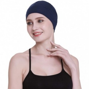 Skullies & Beanies Bamboo Sleep Cap for Hair Loss Home Head Cover for Chemo Women Bike Hard Hat Helmet Liner Cotton Beanie - ...