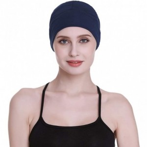 Skullies & Beanies Bamboo Sleep Cap for Hair Loss Home Head Cover for Chemo Women Bike Hard Hat Helmet Liner Cotton Beanie - ...