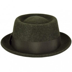 Fedoras Men- Women Jamie Litefelt Pork Pie - Green Mix - C512M36OFCJ $55.64