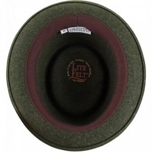 Fedoras Men- Women Jamie Litefelt Pork Pie - Green Mix - C512M36OFCJ $55.64