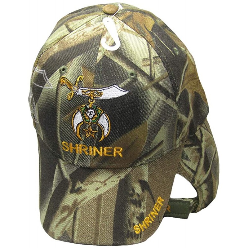 Skullies & Beanies Shriner Emblem Camo Camouflage with Shadow Embroidered Cap - CT18I4C5KWR $10.79
