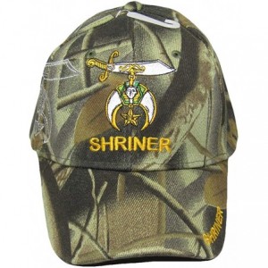 Skullies & Beanies Shriner Emblem Camo Camouflage with Shadow Embroidered Cap - CT18I4C5KWR $10.79