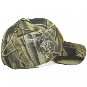 Skullies & Beanies Shriner Emblem Camo Camouflage with Shadow Embroidered Cap - CT18I4C5KWR $10.79