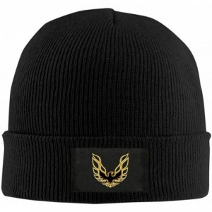 Skullies & Beanies Trans Am Firebird Logo Beanie Hat Soft Unisex Skull Knit Cap - Black - CC18A52Z6AS $17.83