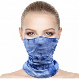 Balaclavas Balaclava Neck Gaiters Face Scarf Unisex Headwear Stretchy Bandana Dust Scarf Headbands - Blue - CG199XG5YDW $10.65