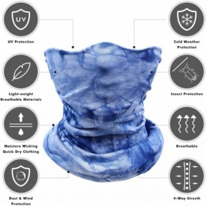 Balaclavas Balaclava Neck Gaiters Face Scarf Unisex Headwear Stretchy Bandana Dust Scarf Headbands - Blue - CG199XG5YDW $10.65