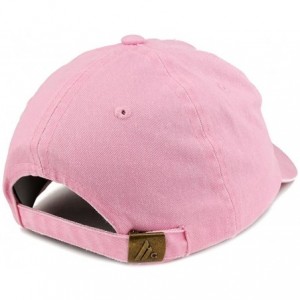 Baseball Caps World's Best Grandpa Embroidered Pigment Dyed Low Profile Cotton Cap - Pink - CU12GPQXLDR $21.18