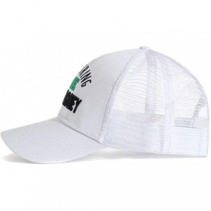 Baseball Caps Womens High Ponytail Hats-Cotton Baseball Caps with Embroidered Funny Sayings - Money-white - CD18T0W4QE3 $16.18