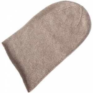 Skullies & Beanies Mens 100% Cashmere Beanie Hat Hand Made in Scotland RRP $120 - Dark Natural - CI12N429LGG $45.97