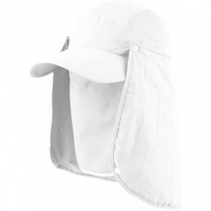 Baseball Caps Taslon UV Cap Large Bill Cap - White - CN11LV4GAUT $16.58