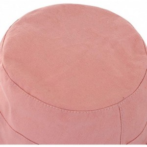 Bucket Hats Women's UV Protection Sun Bucket Beach Cap Outdoor Fisherman Bucket Hat - Pink - CX18OCT4A4N $8.47