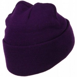 Skullies & Beanies Super Stretch Knit Watch Cap Beanie - Purple - CI11LUGVFOZ $8.87