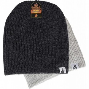 Skullies & Beanies Winter Beanies - Warm Knit Men's and Women's Snow Hats/Caps - Unisex Pack/Set of 2 - CF18G3T656R $13.27