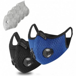 Balaclavas Balaclava Headwear Outdoors Motorcycling - Blanav-2pcs-4filter - CN199MATNIZ $15.37