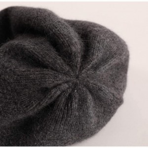 Skullies & Beanies 100% Cashmere Beanie Hat for Women Soft and Warm - Dark Grey - C018LRAIY4K $40.04