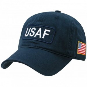 Baseball Caps US Military Dual Flag Raid Polo Baseball Caps R89M - Usaf - C711JUF4X15 $34.03