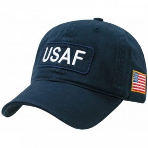 Baseball Caps US Military Dual Flag Raid Polo Baseball Caps R89M - Usaf - C711JUF4X15 $18.86