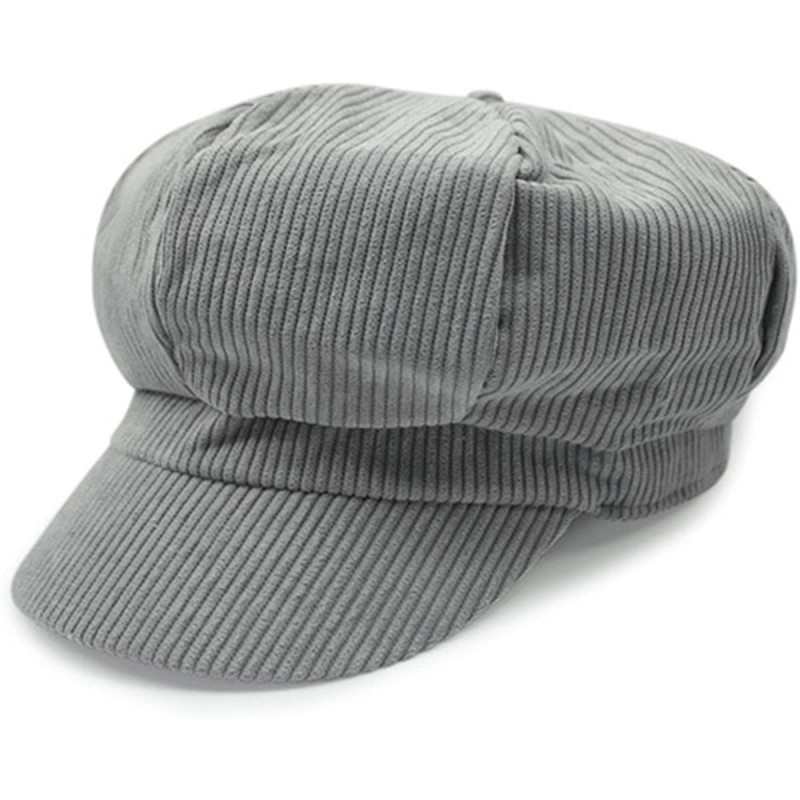 Newsboy Caps Women's Retro Peaked Ivy Newsboy Paperboy Gatsby Cabbie Painter Cap Hats - 5-grey - CR1863KGAKU $10.38