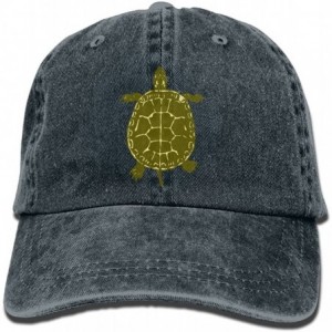 Baseball Caps Sports Denim Cap Native American Turtles Men Baseball Cap Adjustable Dad Hat - Navy - CZ18EDWAT4O $14.87