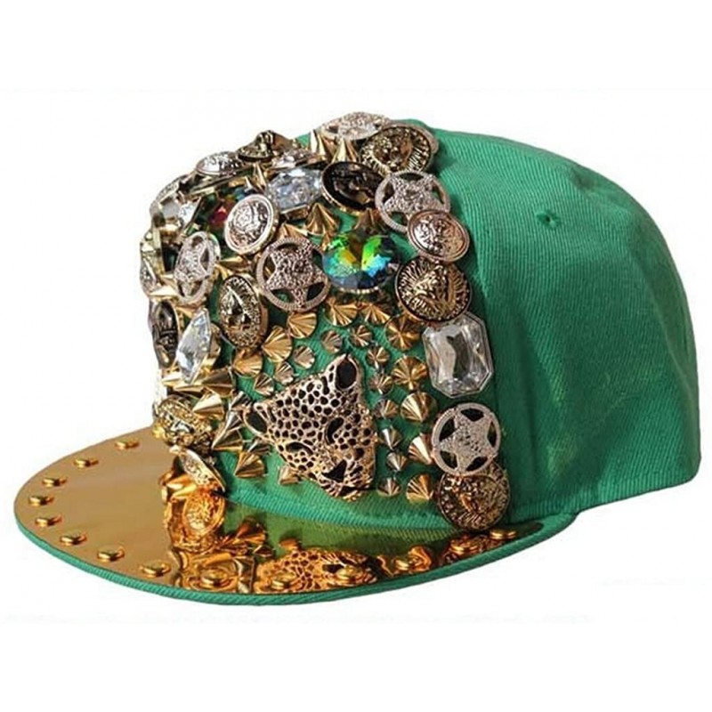 Baseball Caps Fashion Baseball Snapback adjustable - Green - CP12FW72DBB $32.61