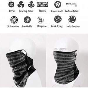 Balaclavas Seamless Headwear Protection Balaclava Black Grey - CP197TECLES $21.05