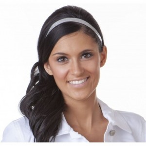 Headbands Adjustable NO SLIP Smooth Glitter Hairband Headbands for Women & Girls Multi Packs - Skinny Black/Teal/Silver 3pk -...