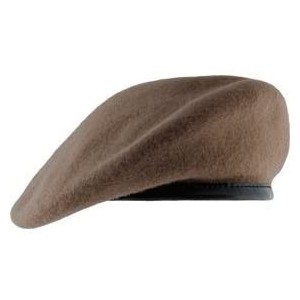 Berets Unlined Beret with Leather Sweatband (7- Ranger Tan) - CK11WV0BP2B $12.23