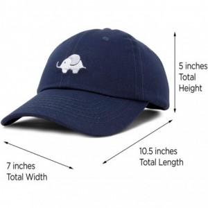 Baseball Caps Cute Elephant Hat Cotton Baseball Cap - Navy Blue - CR18LHOYM9D $13.89