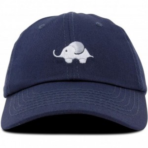 Baseball Caps Cute Elephant Hat Cotton Baseball Cap - Navy Blue - CR18LHOYM9D $13.89