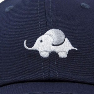 Baseball Caps Cute Elephant Hat Cotton Baseball Cap - Navy Blue - CR18LHOYM9D $13.89