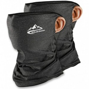 Balaclavas Unisex Seamless Neck Gaiters Bandanas - Dark Grey*2 - CF198DKYSRY $15.66