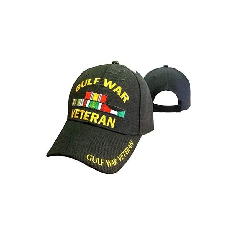 Skullies & Beanies Gulf War Veteran Vetrans Ribbon 3D Embroidered Baseball Cap Hat (Licensed) - C7187EENAO2 $8.61