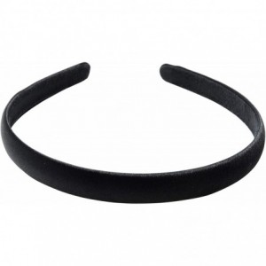 Headbands "London" Satin Headband - Black - C012OD48H7G $21.02
