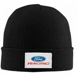 Skullies & Beanies for Mu-Stang Car Llogo Racing Soft Skull Caps-Unisex Winner Warm Beanies Hats for Men/Women - Black - C018...