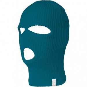 Balaclavas 3 Hole Ski Face Mask Balaclava - Turquoise - C411OCCHNCR $18.69