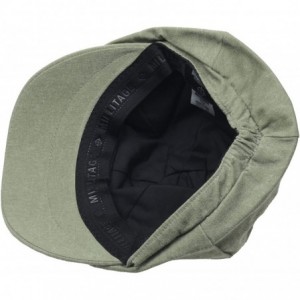 Baseball Caps New Wrinkles 6 Panel Basic Newsboy Cap Cabbie Flat Golf Gatsby Driving Hat - Green - CZ126PO5BCD $14.59