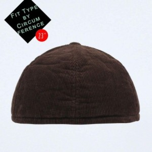 Baseball Caps Solid Corduroy Low Profile Adjustalble Baseball Cap - Brown W/Warmer Flap - CI188ARQG9G $16.54