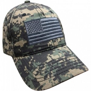 Baseball Caps Military Digital Camo Hat with Subdued Black and Grey American hat Camouflage - CZ12O8ZL8OW $17.66