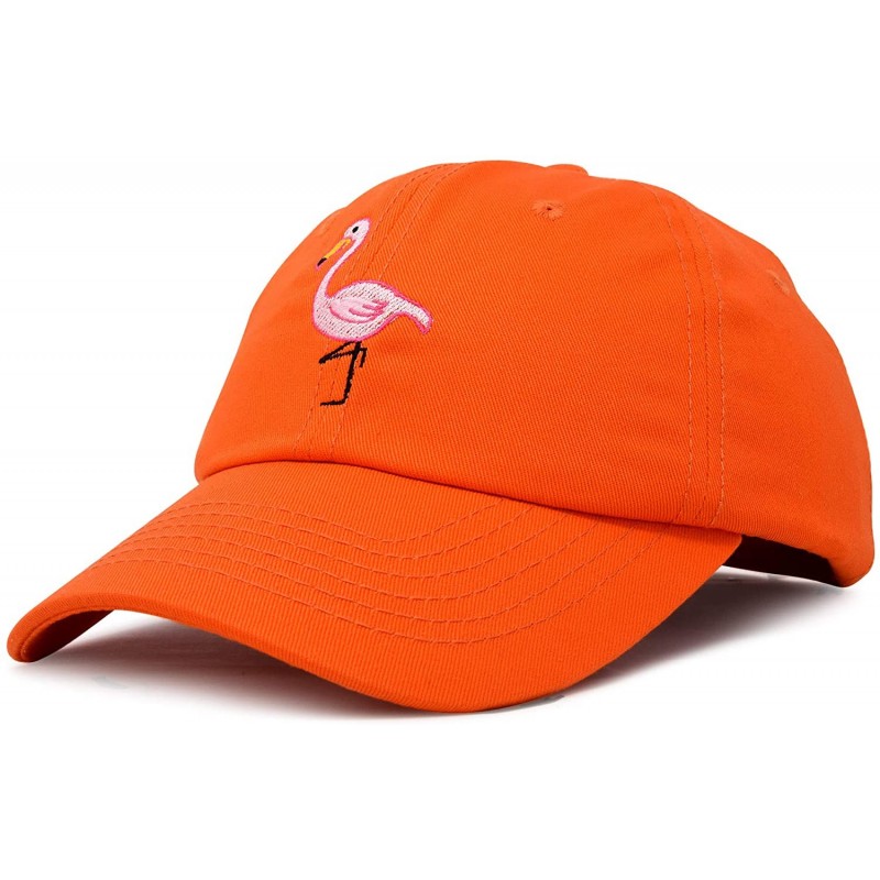 Baseball Caps Flamingo Hat Women's Baseball Cap - Orange - CG18M63K3I9 $9.89