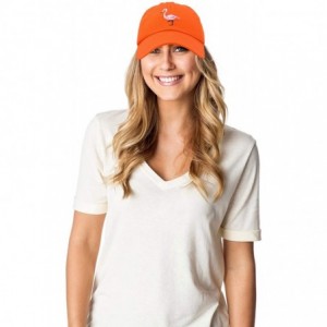 Baseball Caps Flamingo Hat Women's Baseball Cap - Orange - CG18M63K3I9 $9.89