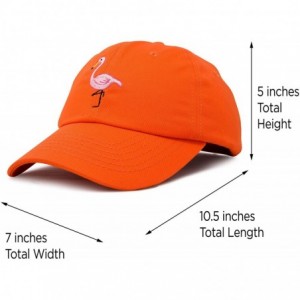 Baseball Caps Flamingo Hat Women's Baseball Cap - Orange - CG18M63K3I9 $9.89